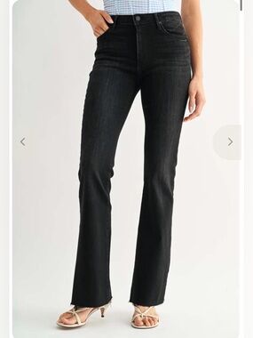 Just Black Denim Fall Flare in Black
